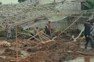 Lokasi Longsor Kampung Pojok Girlang, Desa Cikahuripan, Kecamatan Lembang, Kabupaten Bandung Barat (KBB).